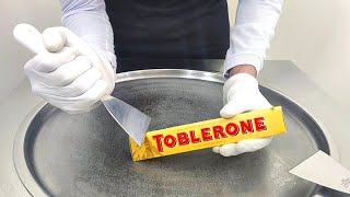 Toblerone Ice cream rolls Street food asmr ice cream - ايس كريم رول توبليرون