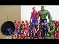 Marvel Avengers Super Heroes Spiderman, Iron Man, Captain America Go into the Takilong's Toy Box