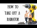 How to take a radiator off the wall (so you can wallpaper behind)