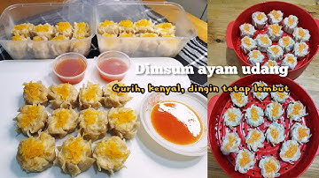 Resep DIMSUM AYAM UDANG kenyal dan lembut - chicken dimsum recipe