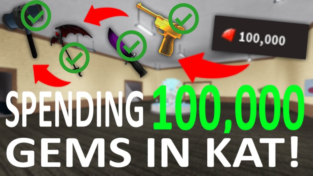 Spending 100k Gems In Kat Bought Every Item Youtube - kat roblox logo