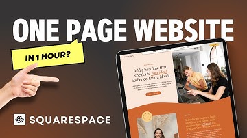 Design a One-Page Website in Squarespace (Step-by-Step for Beginners)
