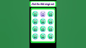 Find the Odd emoji out||Memory test challenge||Emoji challenge #shots