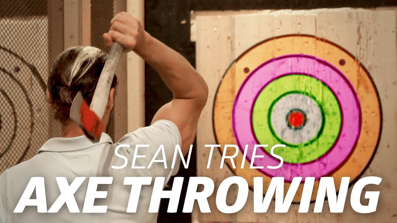 Sean tries AXE THROWING in Halifax YouTube