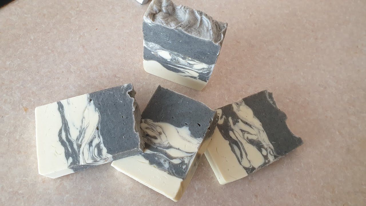 Мыло с нуля с глиной. От угрей. Рецепт. Homemade soap from oil recipes.