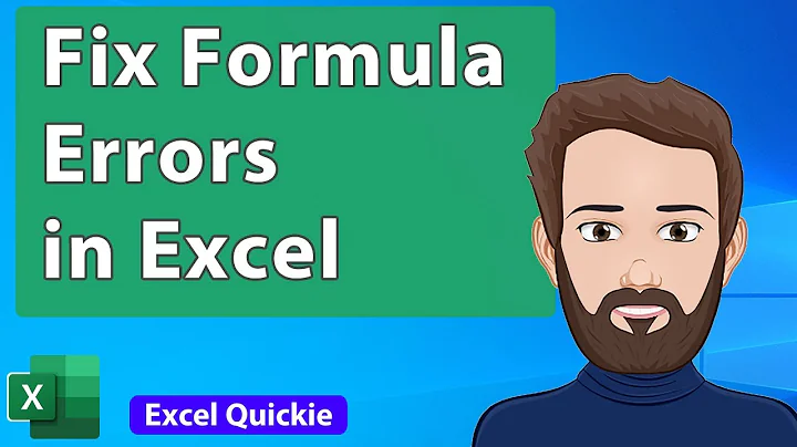 Fix Formula Errors in Excel - Old and New Method - Excel Quickie 52