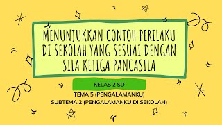 Menunjukkan Contoh Perilaku di Sekolah yang Sesuai dengan Sila Ketiga Pancasila - Materi Kelas 2 SD