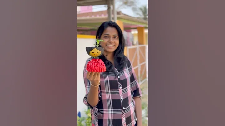 Coconut shell planter | best out of waste #shortsfeed #art #youtubeshorts #diy #trending #craft