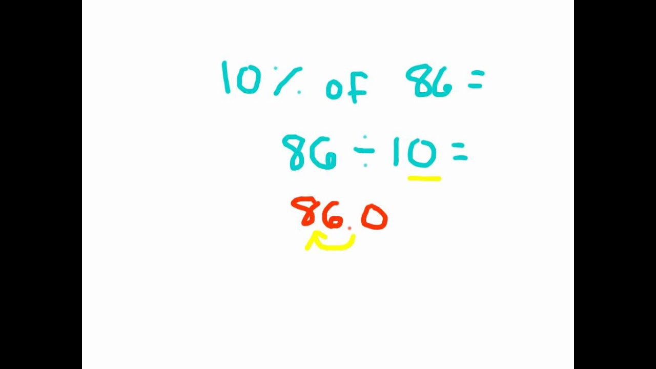 Percent of a Number Using Mental Math - YouTube