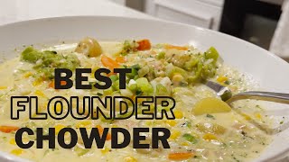 ONE FISH Catch and Cook! (FLOUNDER CHOWDER!) by Just The Lip Fishing 284 views 2 years ago 9 minutes, 33 seconds