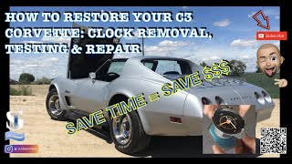 How to restore your Corvette C3 (DIY): 1974 Central Dashboard disassembly & Instruments access