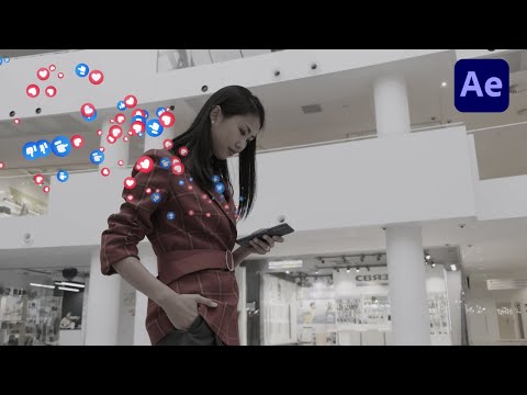 After Effects Tutorial | Stickers Particles | 3D Tracking