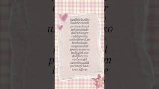 Asthetic usernames#usernames#baddie#trending#shorts#viral#fyp#love#highlights#protest#ytshorts