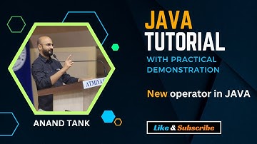 #9 Java Tutorial : OOP Basics : New operator with practical | Anand Tank