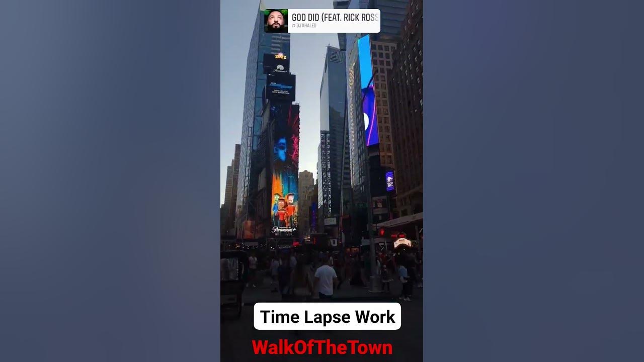 Times Square Time  Lapse #timessquare #newyork #manhattan #djkhaled #travel  #amazing