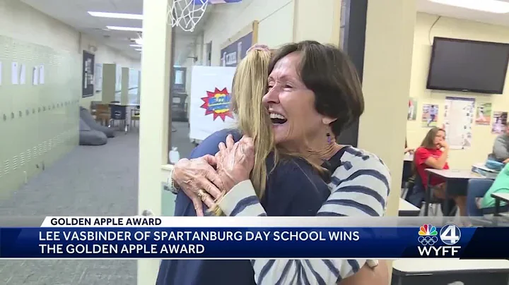 Lee Vasbinder wins the Golden Apple Award