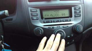 Radio/audio issue with the 2006 Honda Accord