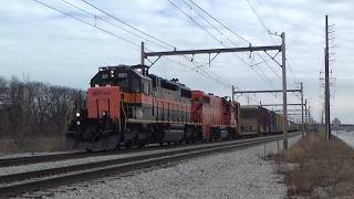 Railfanning Indiana And Illinois 2/26/26
Three videos in a row, way to go.
Today, I was initially going to go railfanning regardless today, but I made the decision to head to Indiana for the first part of my day after hearing that Amtrak 49 would have the 145 leading yet again and this time had Amtrak 90406 trailing on the rear of the train, likely heading to Beech Grove with an uncertain future. But after that I stuck around for a bit and managed to get a few other trains including an MRL SD70ACe and two moves on the South Shore before heading to Dolton and Burnham for a bit before heading back to the Dunes later in the day to snag CP 7021 on CPKC 331, all in all, not a bad day. Enjoy!
Now here are the trains in order.
Ogden Dunes, IN.
Train 1: EB Local Freight
Power:
NS GP38-2 #5289 *ex-PC 8089*
Train 2: WB Coal Train
Power:
BNSF ES44AC #6324
MRL SD70ACe #4315
Train 3: WB Lake Shore Limited
Power:
AMTK P42DC #145 *Phase III Heritage Unit*
AMTK P42DC #118
AMTK NPCU #90406 *Phase III Heritage Unit, DIT*
Train 4: Inbound South Shore
Power:
NICD EMU #17
NICD EMU #40
NICD EMU #38
NICD EMU #41
NICD EMU #6
NICD EMU #29
Train 5: WB Lite Engine Move
Power:
NICD GP38-3 #1001 *ex-IC 9503*
Trains 6 and 7: EB Coal Train meets WB Mixed Freight
Train 6s Power:
BNSF SD70ACe #9022
DPU:
BNSF C44-9W #5102
Train 7s Power:
CSX ET44AH #3347
CSX CM44AC #7045 *ex-CSX 145*
Train 8: EB Lite Power Move
Power:
IHB GP38-2 #5629 *ex-PC 7889*
IHB GP38-2 #5627 *ex-LV 312*
Train 9: WB Sand Train
Power:
CN SD70M-2 #8874
NS AC44C6M #4697 *ex-NS 9512*
Train 10: EB Mixed Freight
Power:
NS ES44AC #8156
NS ES40DC #7689
Train 11: WB Mixed Freight
Power:
CSS SD38-2 #805 *ex-RSMX 1240*
CSS GP38-2 #2001
Dolton, IL.
Train 12: EB Mixed Freight
Power:
CSX SD70MACe #4577 *ex-Conrail 4132*
CSX CM44AC #7571 *ex-CSX 594*
Train 13: WB Autorack Train
Power:
CN ET44AC #3193
Train 14: WB Ethanol Train
Power:
CSX ET44AH #3328
Burnham, IL.
Train 15: WB Mixed Freight
Power:
CF&E C40-8W #4036 *Veterans Unit, ex-CSX 7892*
CF&E C40-8W #4035 *ex-CSX 7873*
Ogden Dunes, IL.
Train 16: WB Mixed Freight
Power:
NS SD70ACe #1212
NS AC44C6M #4254 *ex-NS 9042*
Train 17: EB South Shore Express
NICD EMU #1309 *ex-METX 1309*
NICD EMU #1203 *ex-METX 1203*
METX EMU #1344
NICD EMU #308 *ex-METX 1308*
Train 18: WB Mixed Freight
Power:
UP AC44CW #7083
UP C45AH #2603
Mid-Train DPU:
UP C45AH #8240
Train 19: WB Grain Train
Power:
CP SD70ACU #7021 *Army Arid Regions, ex-CP 9107*
KCS SD70ACe #4163
Taken on 2-26-26 Railfanning Indiana And Illinois 2/26/26