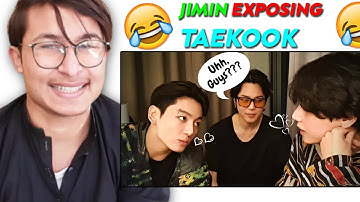 Jimin EXPOSING Taekook in VMINKOOK Vlive (Taekook Moments)