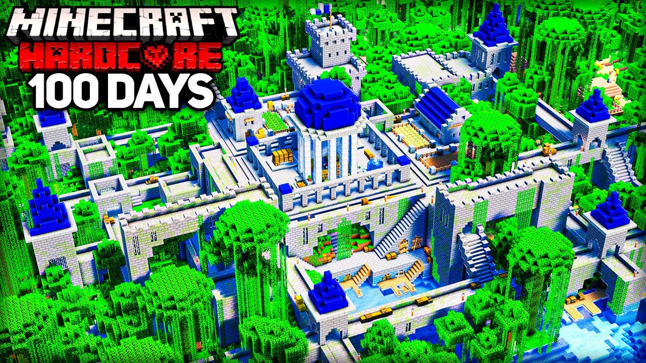 I Survived 100 Days in a JUNGLE ONLY World in Minecraft Hardcore - YouTube