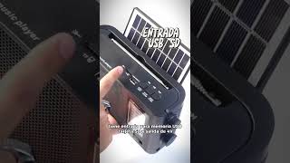 El Radio perfecto para tus viajes - Radio Black panel solar, power bank, radio, USB/ SD, Bluetooth screenshot 5