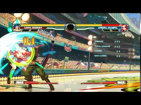 KOF XII: Leona counter hit bnb combo (corner)