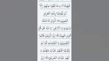 Surah Al-Buruj - Ayat No. 8-10                                                           سوره البروج