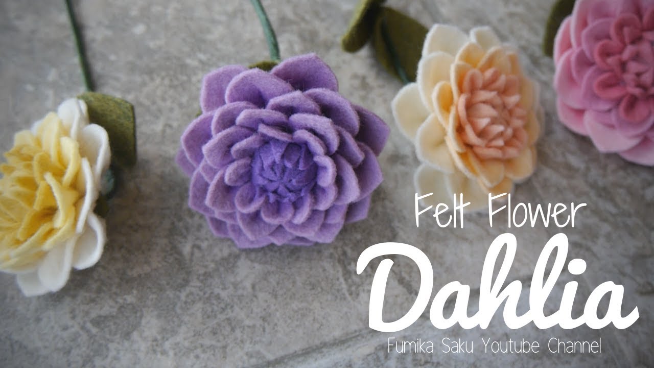 How to Make Felt Flower : Dahlia