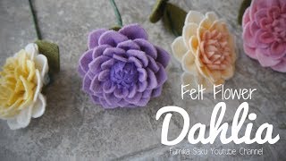 How to Make Felt Flower : Dahlia