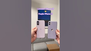 Side By Side: Lavender iPhone 17 🤝 Purple iPhone 11