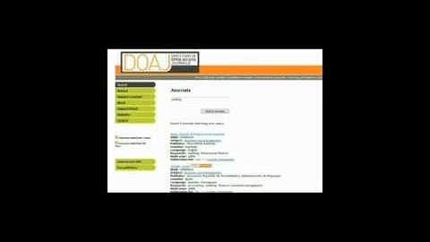 Searching DOAJ (Directory of Open Access Journals)