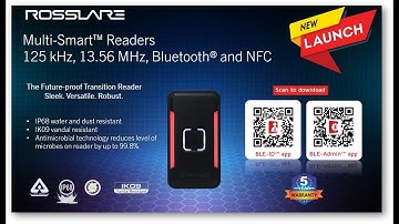 ROSSLARE MULTI-SMART™ READER | RFID MIFARE & EM CARD READER | BLE & NFC READER |  125KHz & 13.56 MHz
