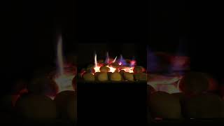 ​Cozy Fireplace ASMR 🔥 Crackling fire sounds for deep sleep. #asmr #fireplace #shorts #satisfying