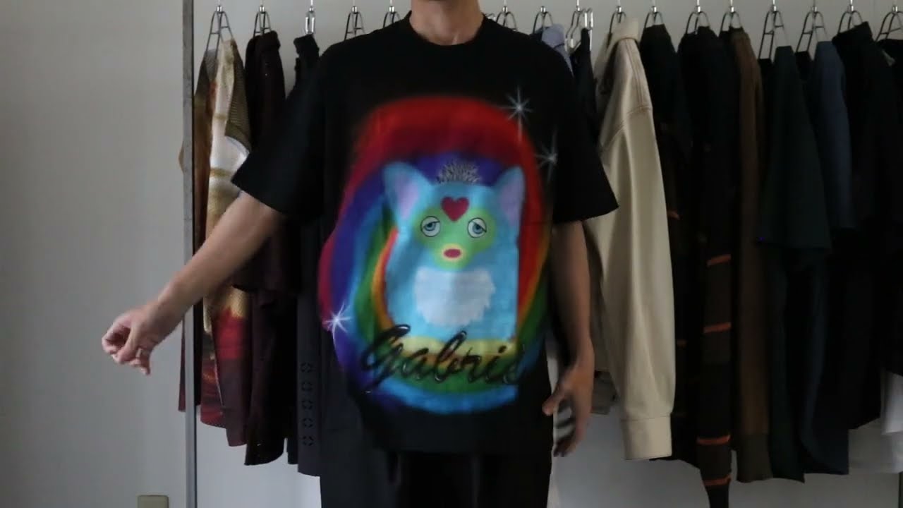 TENDER PERSON / AIRBRUSH GABRIEL TEE[GY-TO-4235] - YouTube