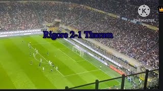 FC Inter vs Cagliari 2-1 Rigore #calhanoglu #viralvideo #calcioseriea #curvanordmilano