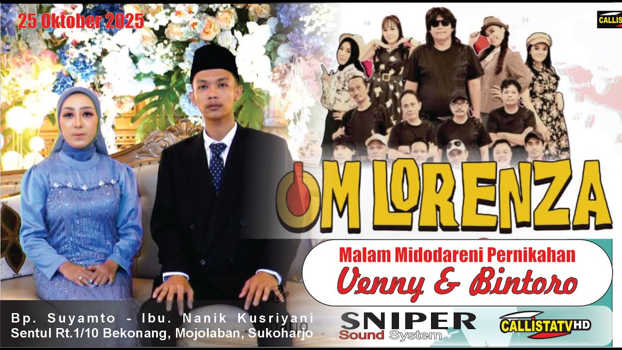 Live REC LORENZA Midodareni VENNY & Bintoro Sentul, Bekonang,Mojolaban,SKH/25-10-2025