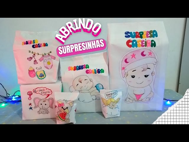 ABRINDO SURPRESAS CASEIRAS PARA MINHA BEBÊ REBORN DE PAPEL 