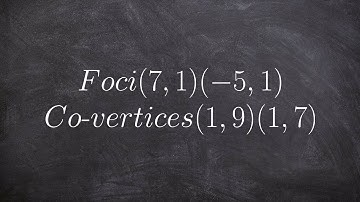 Write the equation for an ellipse give foci and co vertices