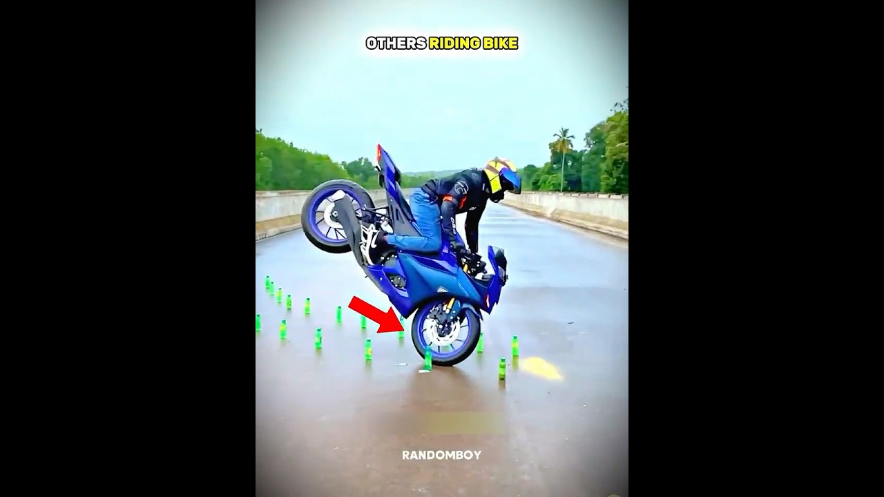 Others riding bike vs This guys ☠️