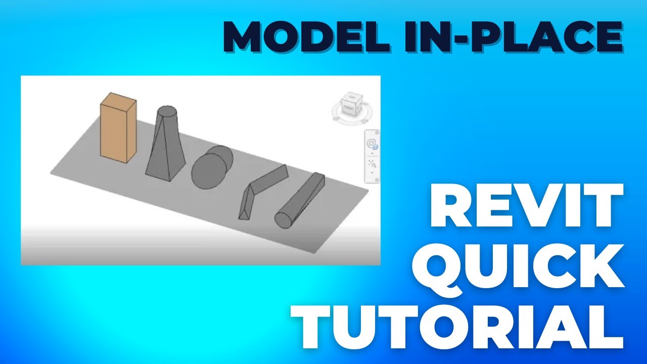 How To Model In-Place Revit Quick Tutorial