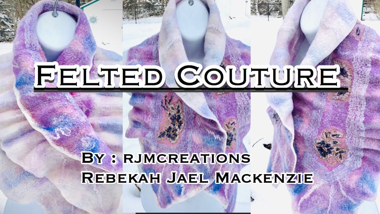 Wet Felting Scarf By Felted Couture YouTube