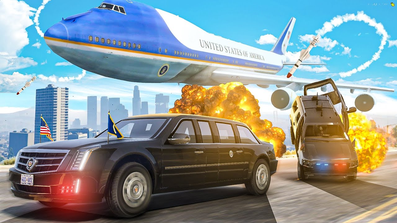 Presidential Motorcade ATTACKED in GTA 5 RP!