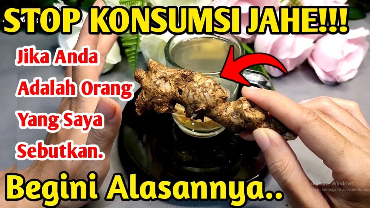 Peringatan Jangan Konsumsi Jahe Lagi Jika Kalian Orang Yang Saya