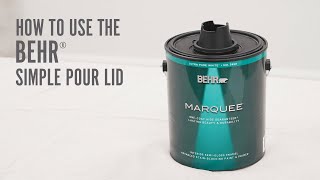 How To Open Behr Paint Can Pour Spout! Difficult the First Time #refin, Paint Furniture