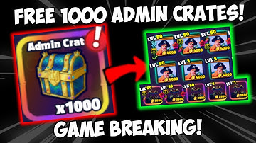 Free 1,000x ADMIN CRATES BROKE THE GAME! (INSANE ADMIN ABUSE OPENING)