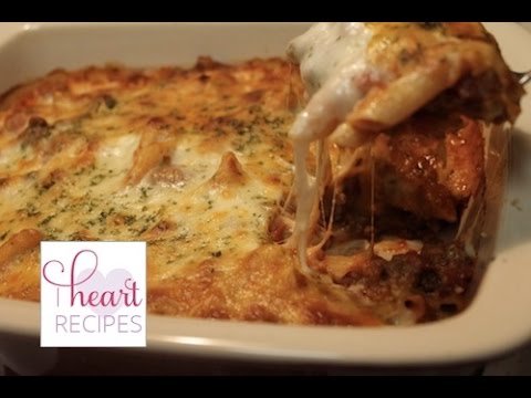 How To Make Baked Ziti With Meat Sauce I Heart Recipes