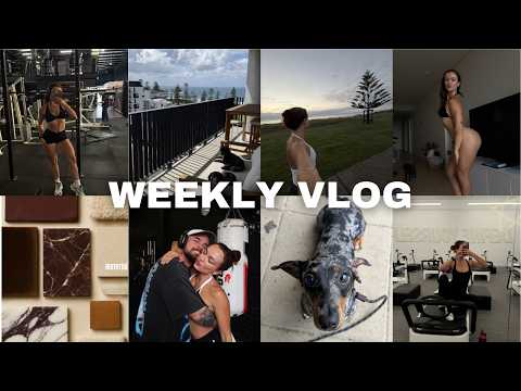 weekly vlog | LOT'S OF HAULS, fat loss/comp prep week 3 updates + time at home