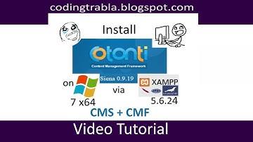 Install Cotonti Siena 0.9.19 on windows 7 localhost - open source PHP CMS / CMF byAO