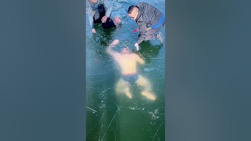 This Man Got Lost Under The Ice