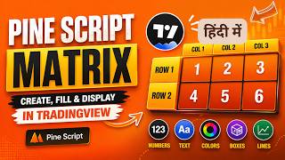 How to Save Data in a Matrix in Trading View Pine Script Indicator | IT WALA | HINDI-हिंदी